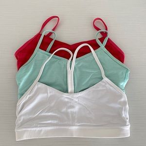 3 Lululemon assorted sport bras